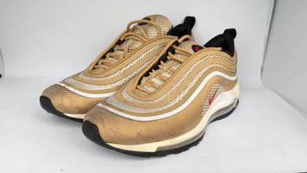 Nike Air Max 97 Ultra Metallic Gold Red Swoosh Size 9 Men’s
