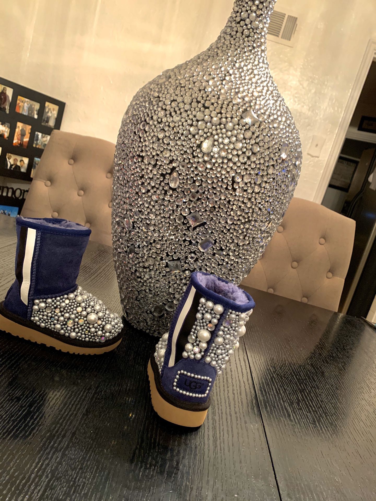 Bling baby girl boots