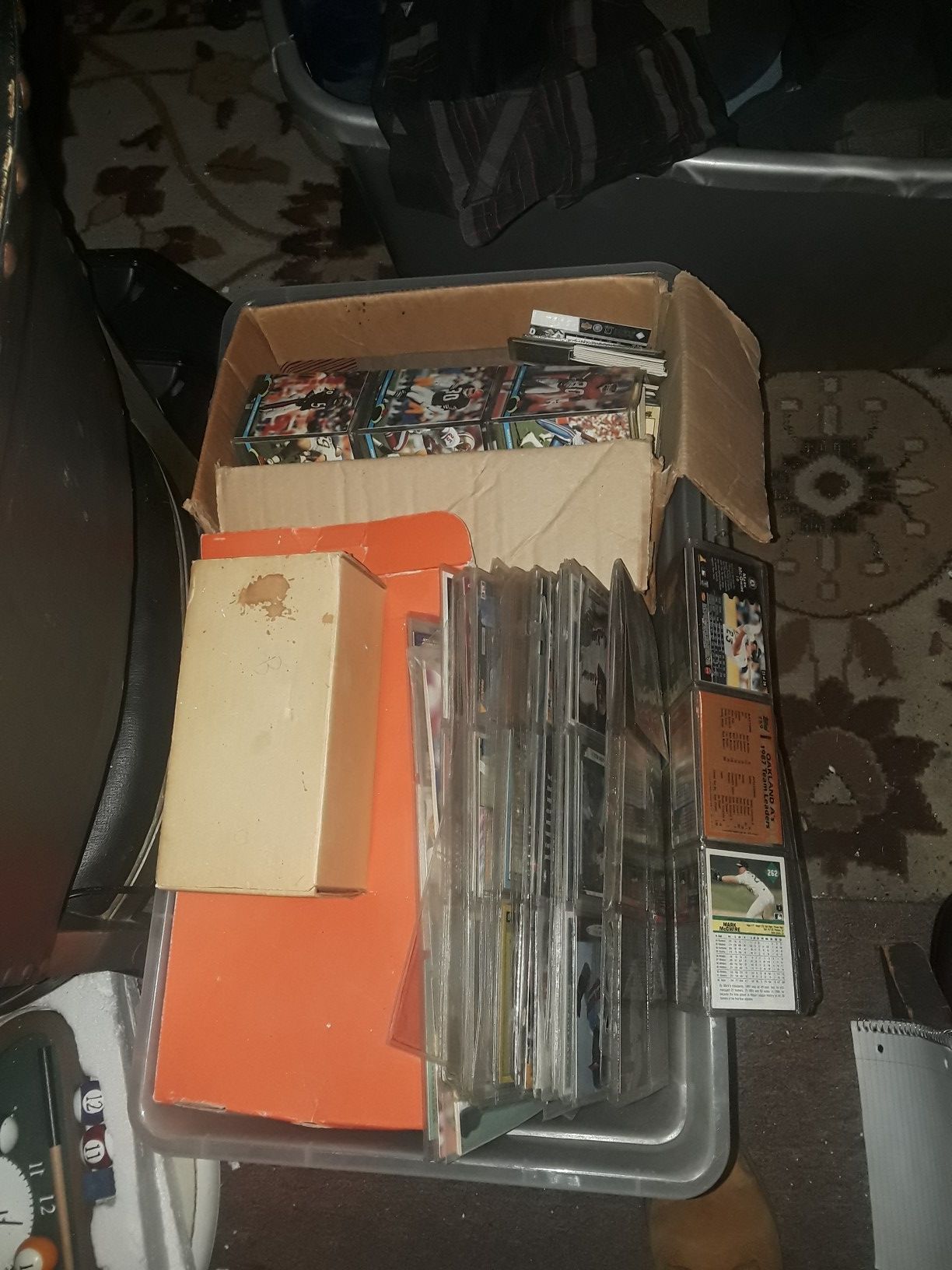 Collection of baseball football and basketball cards
