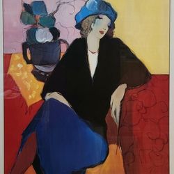 Itzchak Tarkay Suzanne Vintage Offset Lithograph Framed 32x38