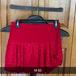 Womens Red Skirt Size M