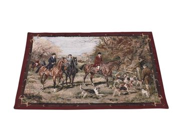 Mohawk Home Fox Hunt Woven Wall Hanging Tapestry 