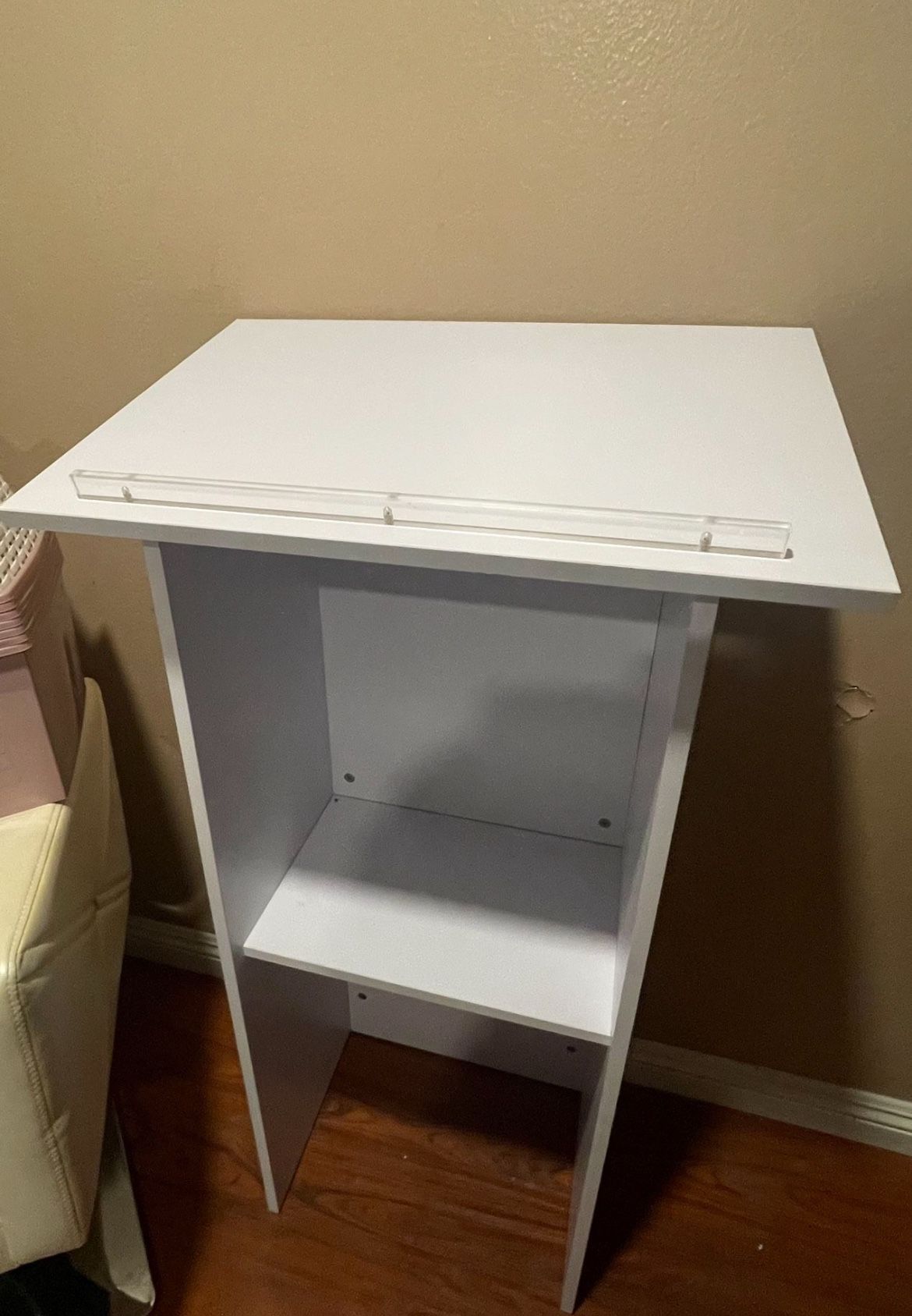 White Wood Podium