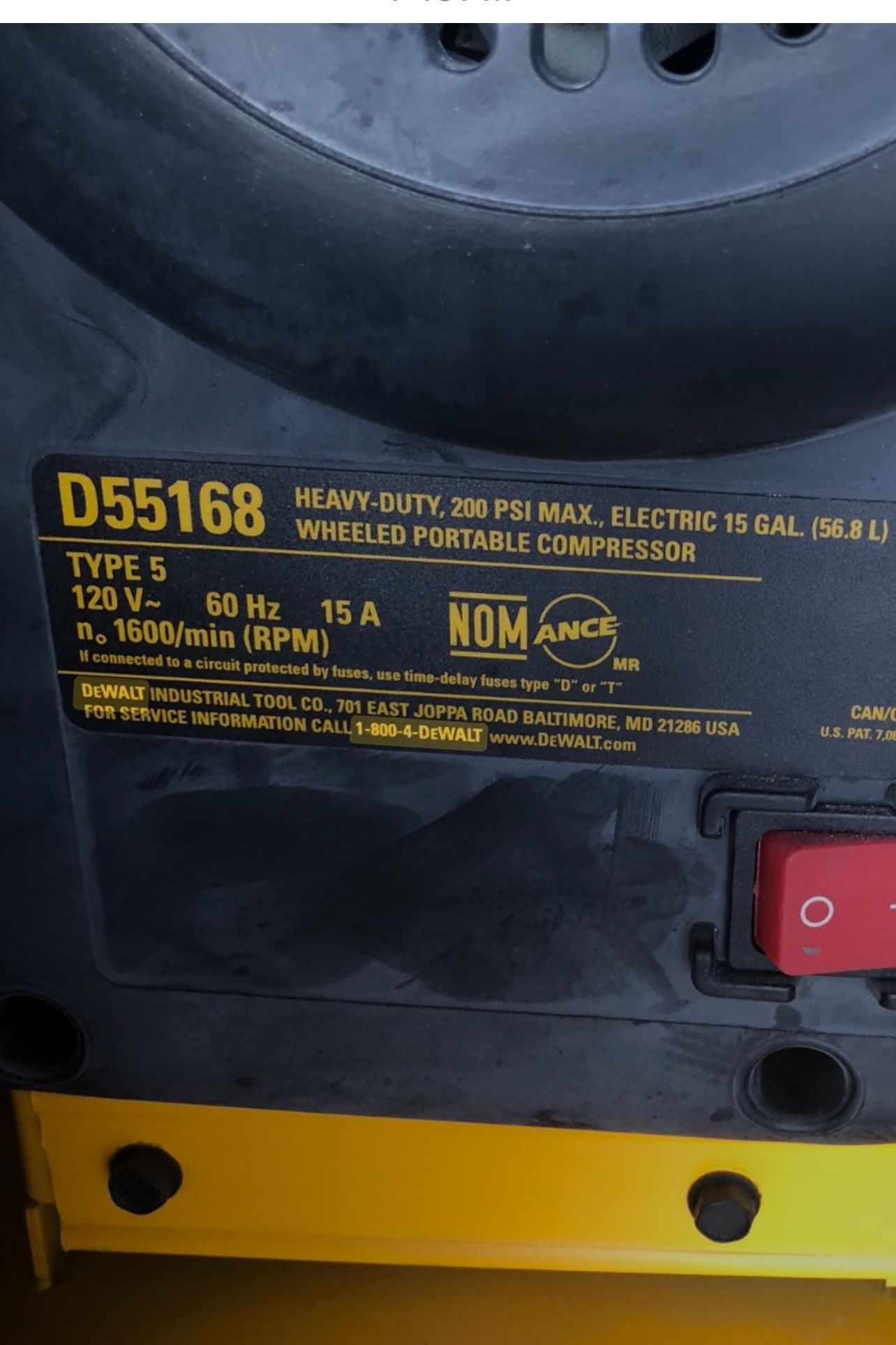15 Gallons Air compressor