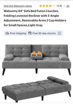 Futon sofa loveseat