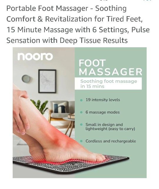 Nooro Wireless (Ems) Electric Magnetic Shock Foot Massager
