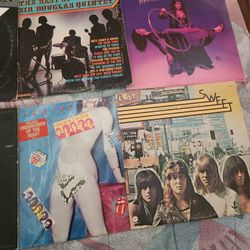 Rock Vinyl LP's 8 total- Eagles, RStones & More!