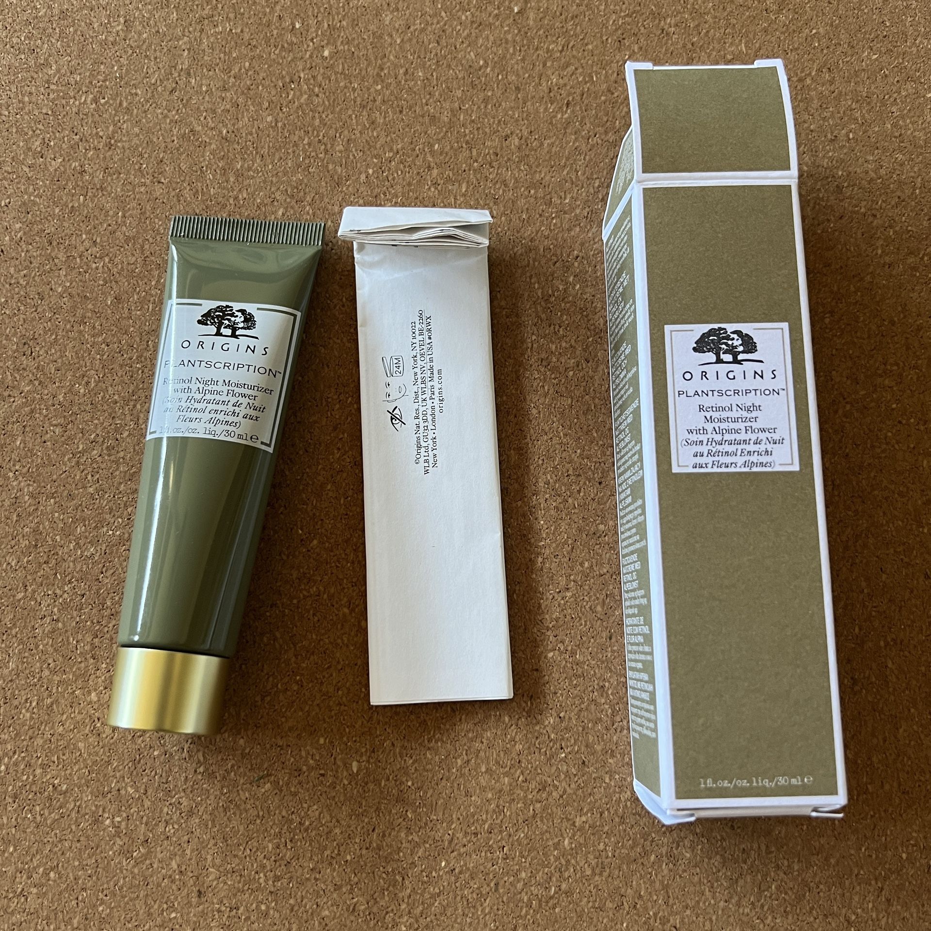 Origins Plantscription Retinol Night Moisturizer With Alpine Flower Unisex Moisturizer 1 oz 
