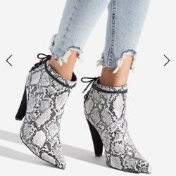 Snake Skin Boots Women