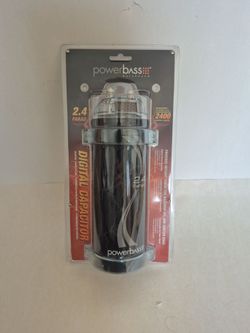 POWERBASS 2.4 FARAD DIGITAL CAPACITOR 2400 WATTS