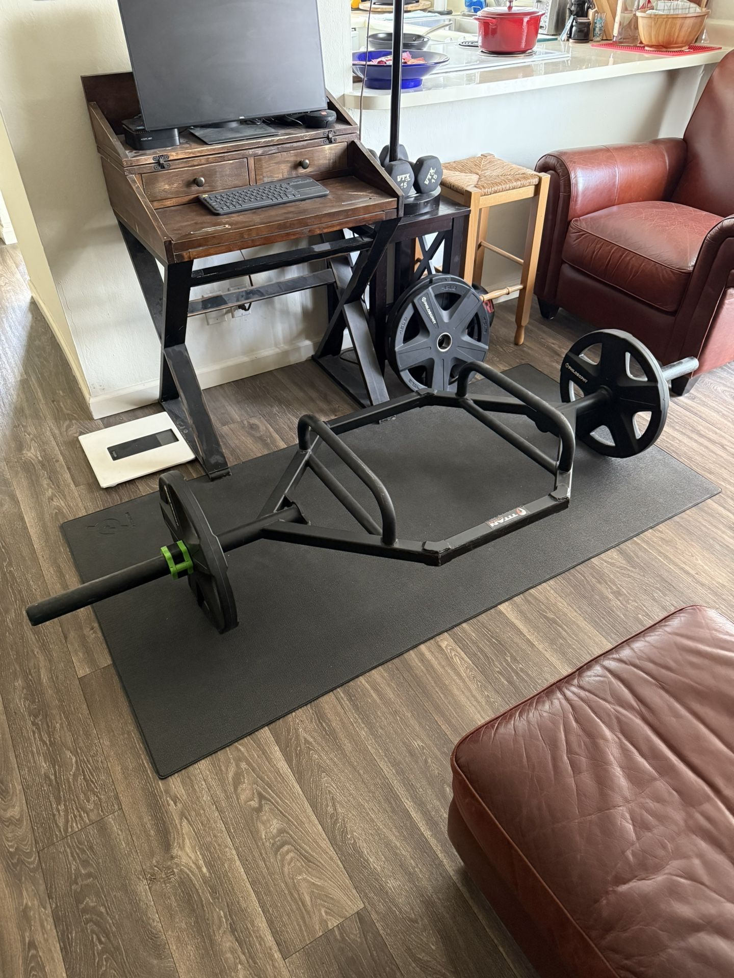 220$ Titan fitness Hex trap bar + Plates