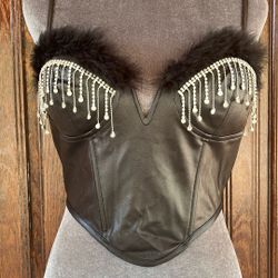 Corset Black Rhinestone 
