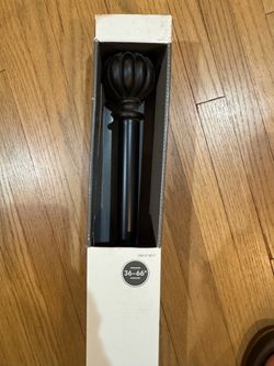 Dark Bronze Curtain Rods 36–66 Inch