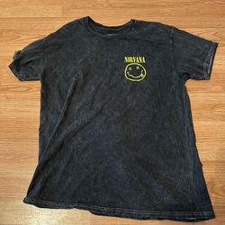 Nirvana Washed Distressed Shirt L