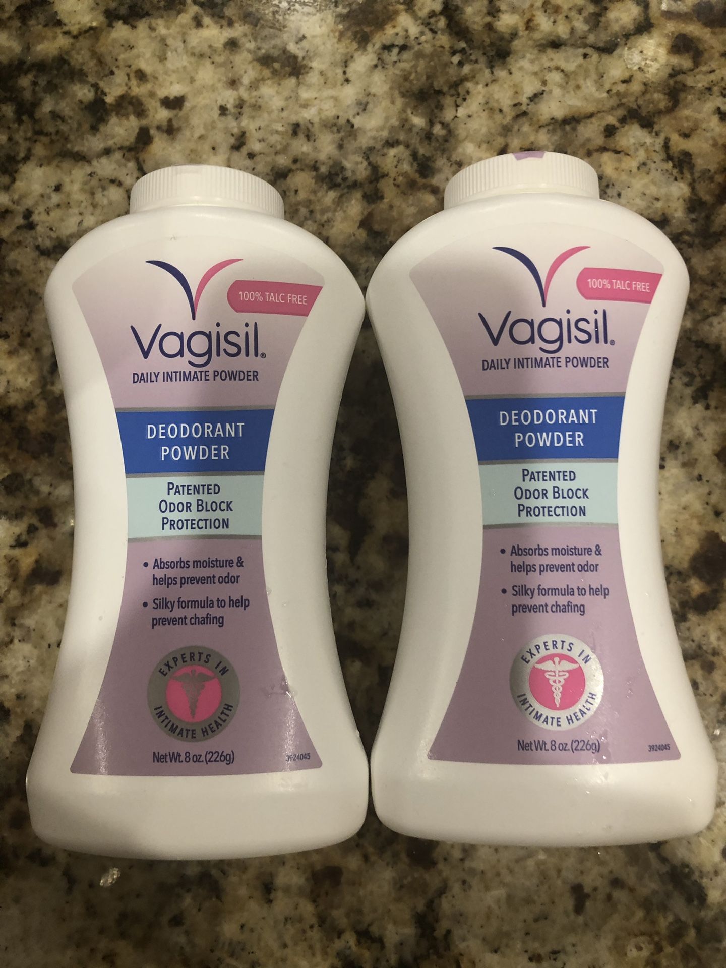 2 Vagisil deodorant powders