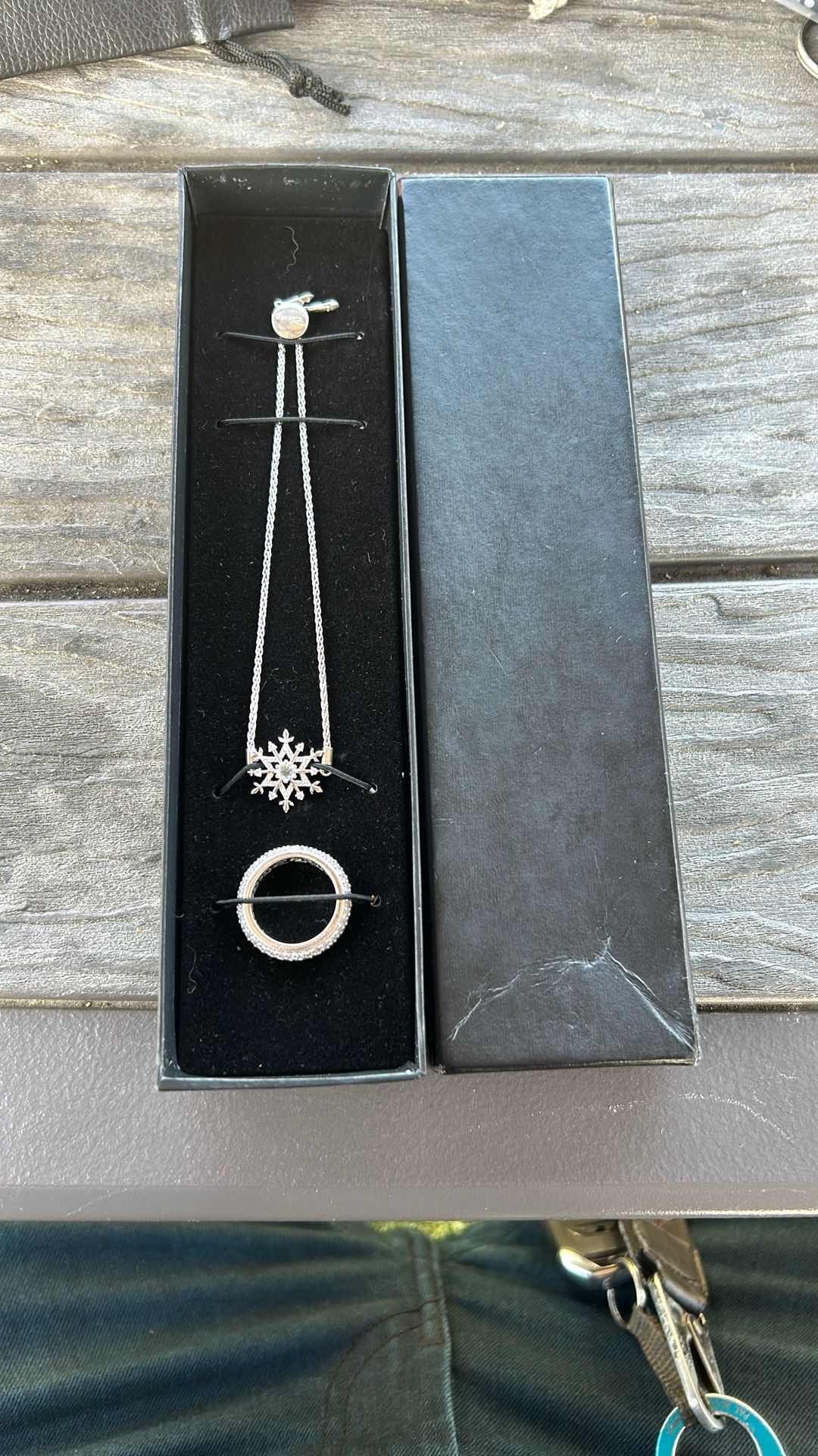 S925 Silver Disney Bracelet With Gemstone And Lauren G Ring