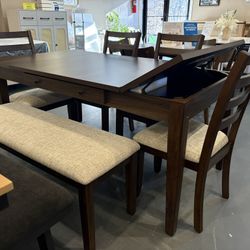 New 6pc Dining Table Set 