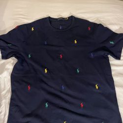 Multiple Colors, Horse And Rider Emblem XL Polo T-Shirt  