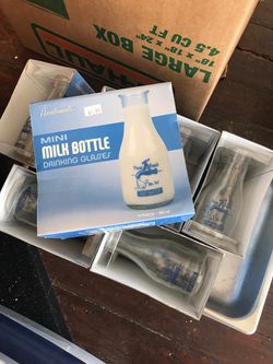 Farm milk bottles