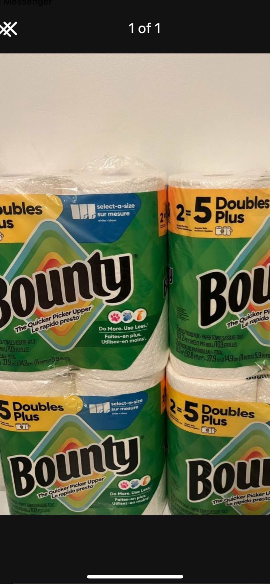 Bounty Paper Towels 4/$20