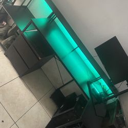 Light Up Carbon Fiber Computer Desk