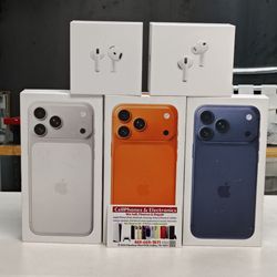 iPhone 17 Pro Max de 256 GB desbloqueado y AirPods totalmente nuevos: disponible con plan de pagos y un pago inicial de solo $50; opciones de 90 días 