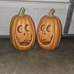 Calabazas Decoración Exterior 2 Piezas