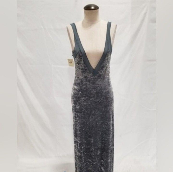 NWT intimately Free People Silver Long Dress women's size medium