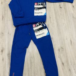 Filling Pieces Memento CDG-AMS PF18 Sweatsuit – Royal Blue | Size Large