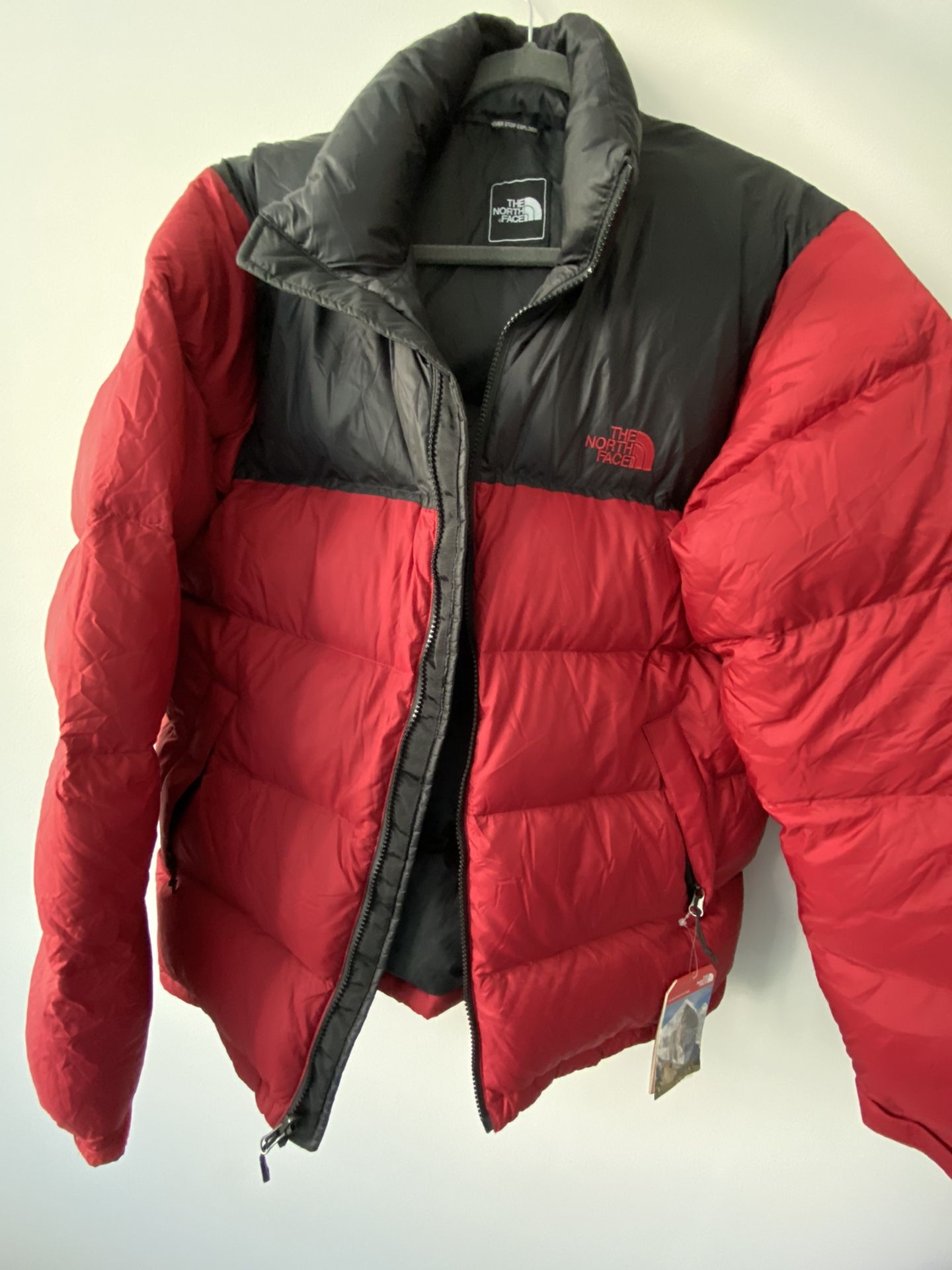 The North Face Men’s Nuptse Down Jacket Red/TNF Black