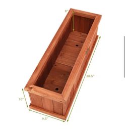 New 28in. Wood Planter Box