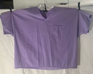 3X Cherokee light purple scrub top