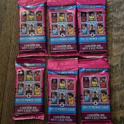 2021-22 Panini Prizm Premier League Soccer VALUE PACK Sealed. RWB PRIZM