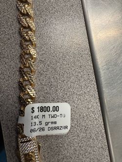 Men’s Bracelet 14k 13.4 grams