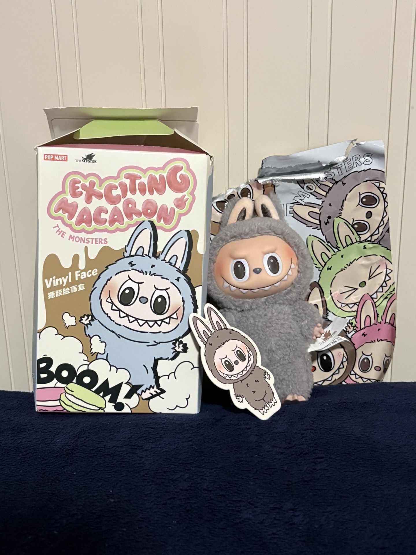 Pop Mart Labubu The Monsters Exciting Macaron Sesame Bean