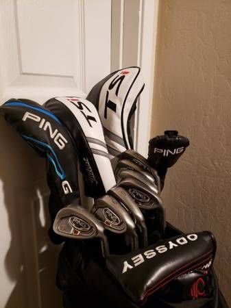 Tall Ping Full Golf Clubs Set And Bag