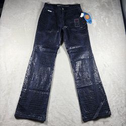 Vintage 90s R.V.T. "Serve Piping Hot" Women’s 13/14 Blue Bootcut Jeans NWT #1332