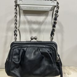 Coach Parker Black Leather Bag Style 13621