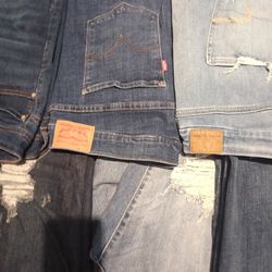 M jeans,Grace, LEVIS, JUDY BLUE , jeans and capris new size 20/22/24- short.