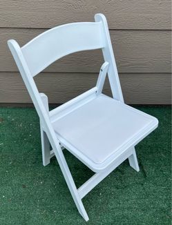 White Resin Folding Chairs For Sale Only