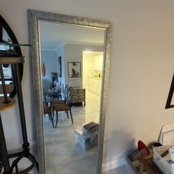 Silver Frame Mirror