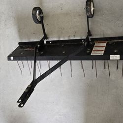 40 inch tow behind dethatcher attachment for mower