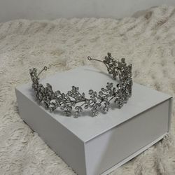 Silver Crystal Tiara 