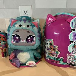 LOL Surprise Tweens Costume Surprise Emma Emo Fashion Doll with Inflatable Teal Kitty Pet Costume and Multiple Surprises Including Fabulous Fashions &