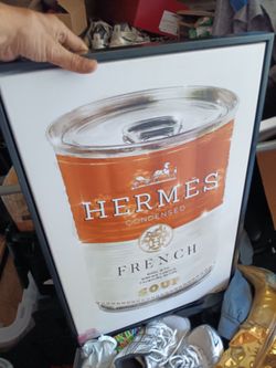 Hermès Condensed Soup Can Framed Art Print
