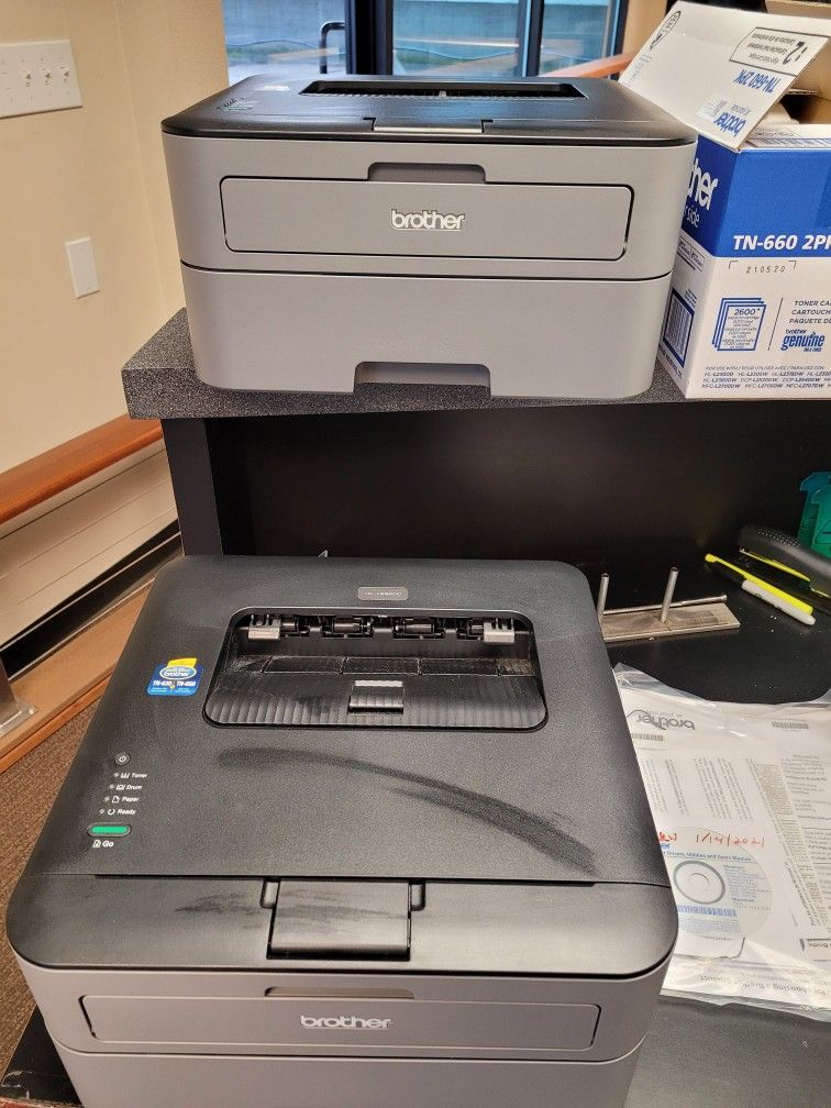 2 BROTHER HL-2320D  LASER PRINTERS 