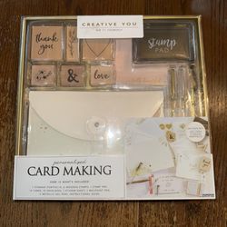 Creative You Card Making Kit Thank You Cards DIY Cards Stamps New In Box   The Creative You Card Making Kit is a new in box DIY kit perfect for creati