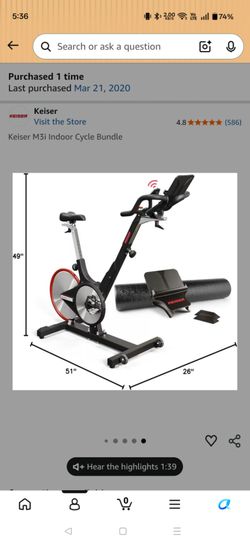 Keiser m3i premium stationary bike
