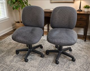 Office Task Chairs - Adjustable Rolling Chairs - Set of 2