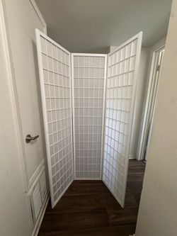 3 panel foldable room divider